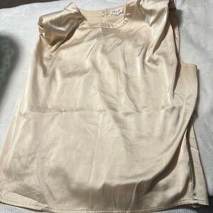 Satin sleeveless blouse